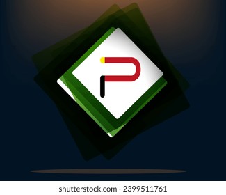 new modern p logo latter logo useful and unique latter