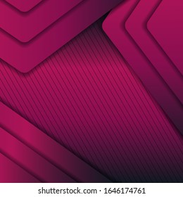 New modern red jazzberry jam luxury background color combination in vector shapes design style. Creative digital graphic line art