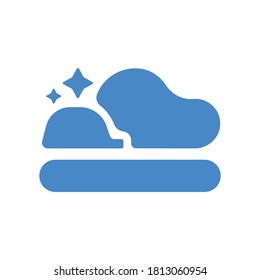 Nuevo diseño de logotipo de nube de servicio moderno