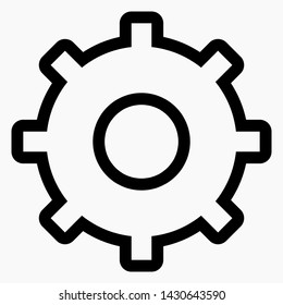New modern setting line icon. Commercial line vector icon for websites and mobile minimalistic flat design.