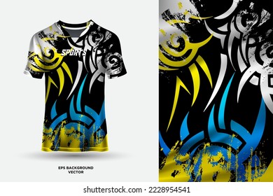 New modern sports jersey design background vector