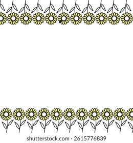 New modern Sun flower pattern