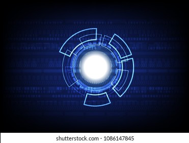 New modern technology abstract background. Modern technology style creation in the middle of abstract background image. white dark blue minimal technology background. Binary number background. 