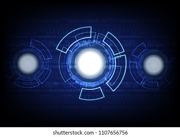 New modern technology abstract background. Modern technology style creation in the middle of abstract background image. white dark blue minimal technology background. Binary number background. 