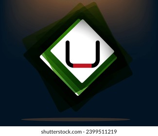 new modern U latter logo useful and unique latter