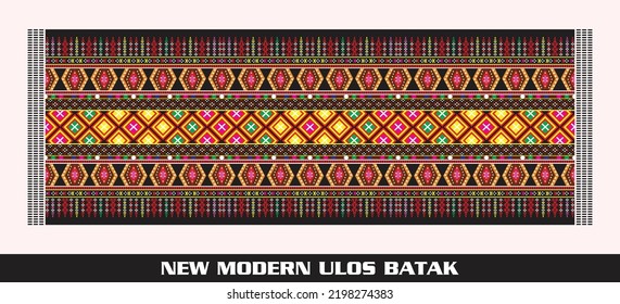 New Modern Ulos Batak, is the art of the Batak tribe in making Ulos. Ulos is the traditional cloth of the Batak tribe. One of the tribes in North Sumatra, Indonesia.