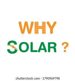 new modern why solar logo design 