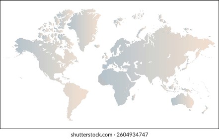 New modern world map, silhouettes world map, modern world map graphic, Countries Silhouettes Stock Illustrations, Vectors
