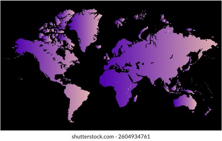 New modern world map, silhouettes world map, modern world map graphic, Countries Silhouettes Stock Illustrations, Vectors
