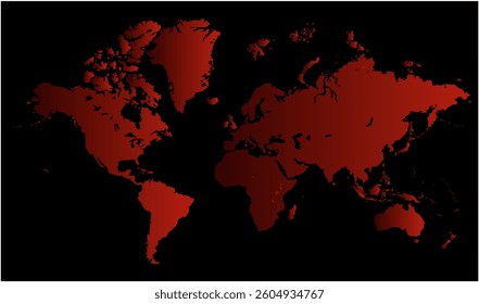 New modern world map, silhouettes world map, modern world map graphic, Countries Silhouettes Stock Illustrations, Vectors