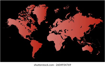 New modern world map, silhouettes world map, modern world map graphic, Countries Silhouettes Stock Illustrations, Vectors