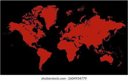 New modern world map, silhouettes world map, modern world map graphic, Countries Silhouettes Stock Illustrations, Vectors