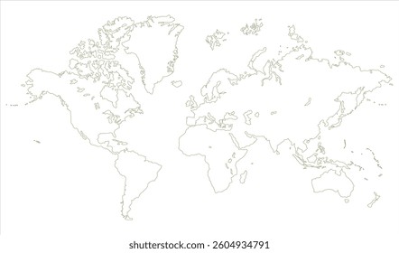 New modern world map, silhouettes world map, modern world map graphic, Countries Silhouettes Stock Illustrations, Vectors