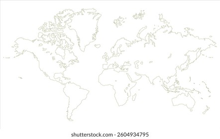 New modern world map, silhouettes world map, modern world map graphic, Countries Silhouettes Stock Illustrations, Vectors
