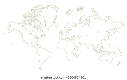 New modern world map, silhouettes world map, modern world map graphic, Countries Silhouettes Stock Illustrations, Vectors