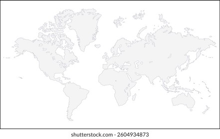 New modern world map, silhouettes world map, modern world map graphic, Countries Silhouettes Stock Illustrations, Vectors