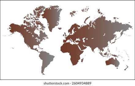 New modern world map, silhouettes world map, modern world map graphic, Countries Silhouettes Stock Illustrations, Vectors