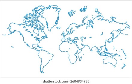 New modern world map, silhouettes world map, modern world map graphic, Countries Silhouettes Stock Illustrations, Vectors
