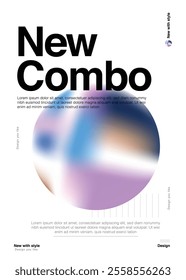 New modren blob vector flyer design