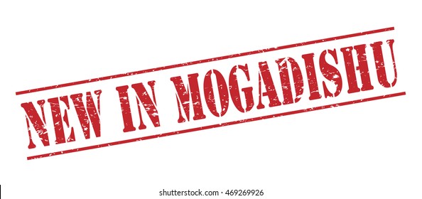 new in mogadishu vector stamp on white background