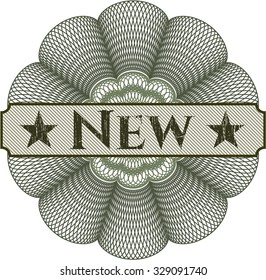 Rosette estilo dinero nuevo