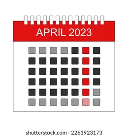 NEW MONTH APRIL 2023 Illustration