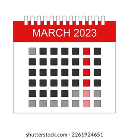 NEW MONTH MARCH 2023 Illustration