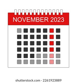 New MONTH NOVEMBER 2023 Illustration