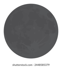 New moon. Crescent moon. Vector illustration.