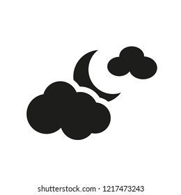 New moon icon. Trendy New moon logo concept on white background from Weather collection. Suitable for use on web apps, mobile apps and print media.