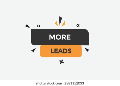  new more leads website, click button, level, sign, speech, bubble  banner, 
