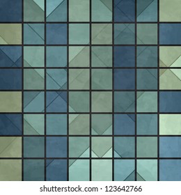 new mosaic pattern with blue squares can use like abstract wallpaper