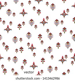 new mughal flower motif pattern background
