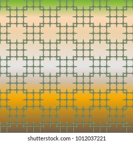 New multicolor abstract background with steel grid.