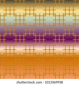 New multicolor abstract background with steel grid.