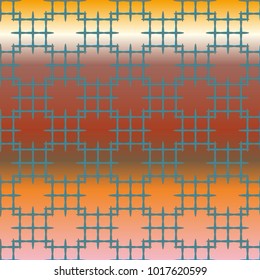 New multicolor abstract background with steel grid.