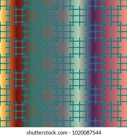 New multicolor abstract background with steel grid.