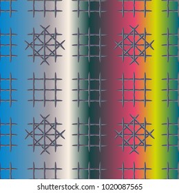 New multicolor abstract background with steel grid.
