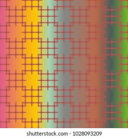 New multicolor abstract background with steel grid.