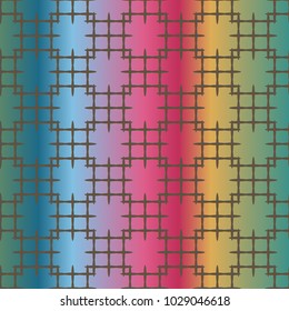 New multicolor abstract background with steel grid.