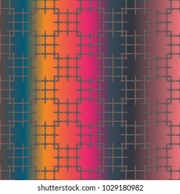 New multicolor abstract background with steel grid.