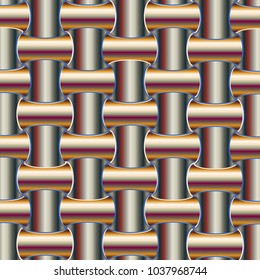 New multicolor abstract background with steel grid.