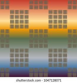 New multicolor abstract background with steel grid.