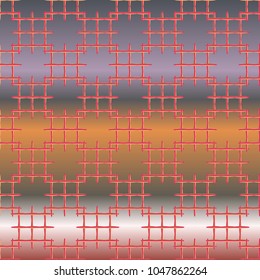 New multicolor abstract background with steel grid.