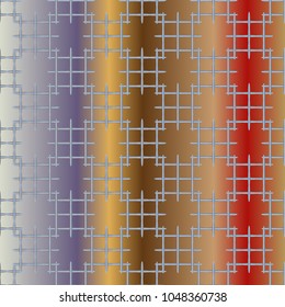 New multicolor abstract background with steel grid.