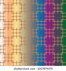 New multicolor abstract background with steel grid.
