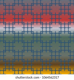 New multicolor abstract background with steel grid.