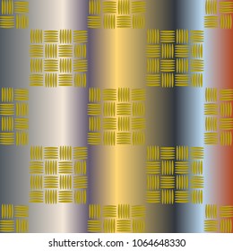 New multicolor abstract background with steel grid.