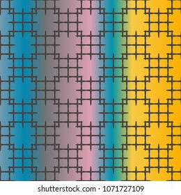 New multicolor abstract background with steel grid.