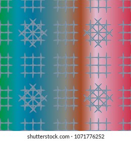 New multicolor abstract background with steel grid.